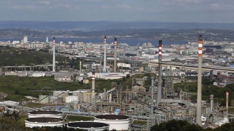 Refinera de Repsol en A Corua.