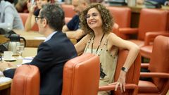 La ministra de Hacienda, Mar�a Jes�s Montero, durante una reuni�n de la Diputaci�n Permanente el pasado mes de julio.