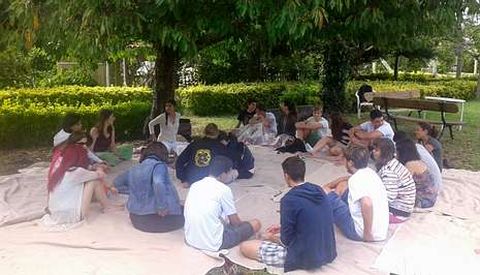 La actividad acad�mica de los cursos se combin� con propuestas l�dicas y culturales al aire libre. 