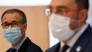 El consejero de Salud, Pablo Fern�ndez Mu�iz; y el presidente del Principado, Adri�n Barb�n