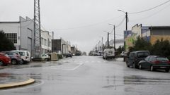 Imagen de la entrada al pol�gono de Vilalba por la rotonda de Sete Pontes
