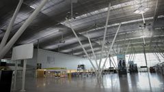 Terminal de Santiago complemente vac�a en el mes de abril, con el primer estado de alarma y el confinamiento total