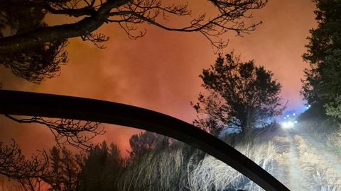 Los bomberos del parque de Sarria prestaron su apoyo