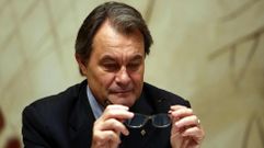 Artur Mas, ayer durante un acto en Barcelona