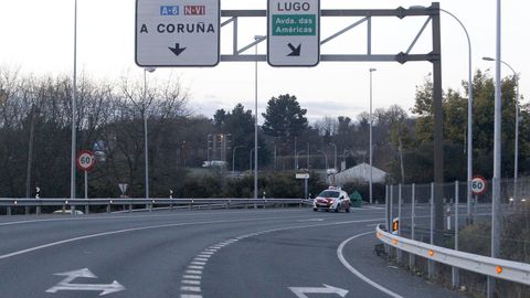 Desde esta zona de la N-VI hasta el puente blanco es el tramo que el Concello de Lugo pedira a Fomento