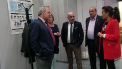 Un momento de la visita a la oficina de la Seguridad Social de Monforte