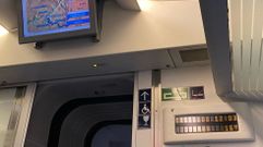 Imagen tomada dento del tren afectado