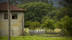 Numerosas viviendas rurales tienen piscina, algunas de obra y otras de superficie, como es el caso de esta ubicada en Cuntis.