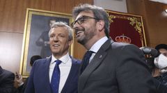 Alfonso Rueda y Diego Calvo el s�bado, despu�s de que el primero tomase posesi�n como presidente de la Xunta.