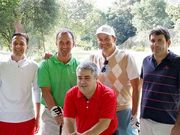 Willisch, Pi�eiro, Gonz�lez, G�mez y Cot�n antes de iniciar la jornada.