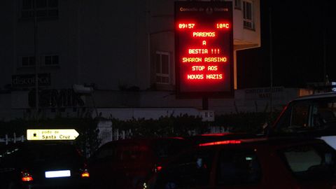 oleiros.El mensaje que lleg ms lejos, contra Ariel Sharon, en el 2004