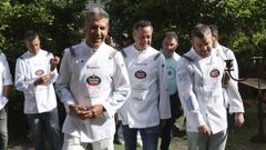 Los cocineros Yayo Daporta, Paco Roncero, Sergio Torres, Mart�n Berasategui y �scar Vidal.
