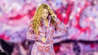 Shakira, durante uno de los conciertos de su residencia en Madrid.