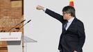 Carles Puigdemont reapareca en Barcelona.Huido de la Justicia espaola desde hace casi siete aos, el lder del procs realiz una intervencin de apenas cinco minutos en agosto, a las puertas del Parlament, y volvi a fugarse.