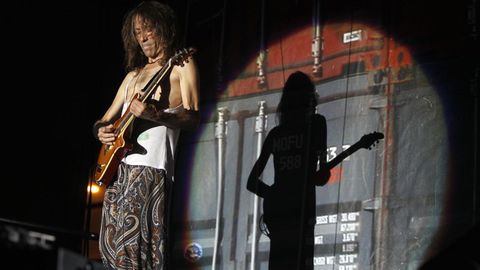 Robe Iniesta, en el concierto con el que la ltima gira de Extremoduro recal en Vigo, en el 2014