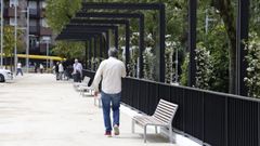 Aspecto renovado del Xard�n do Pos�o en Ourense.