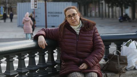 Isabel Quintana, presidenta de la Asociacin Galega de Covid Persistente, se contagi en la primera ola y acaba de conseguir la incapacidad.