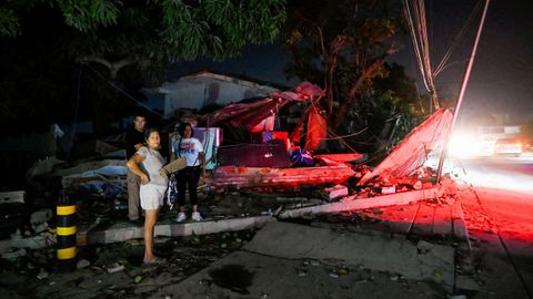Im�genes tras el doble terremoto de magnitudes 7,2 y 7,5 producidos en Venezuela