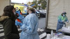 Cribado masivo realizado en As Pontes en diciembre, tras un incremento abrupto de los contagios