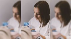 Naiara Blanco, durante un trabajo en Laksmi