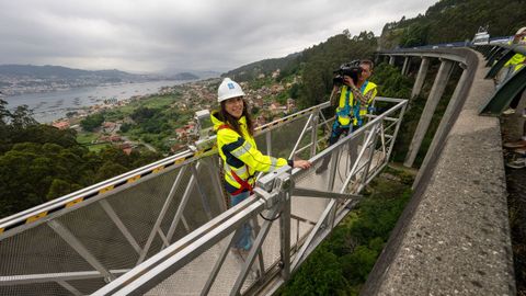 La conselleira de Vivenda e Planificaci&oacute;n de Infraestruturas, Mar&iacute;a Mart&iacute;nez Allegue, visit&oacute; este mi&eacute;rcoles las obras