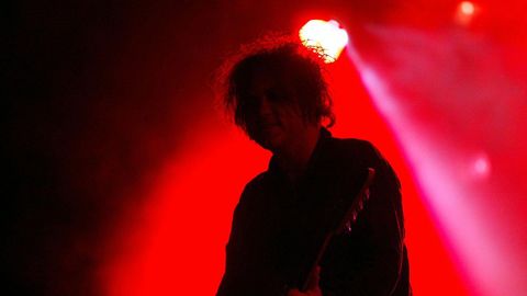 Robert Smith en el concierto del Xacobeo, en el 2004