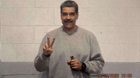Nicol&aacute;s Maduro, en una de las fotograf&iacute;as difundidas a trav&eacute;s de su cuenta oficial en X