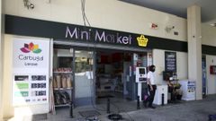 Estaci�n de servicio de Laraxe, que fue asaltada el pasado martes