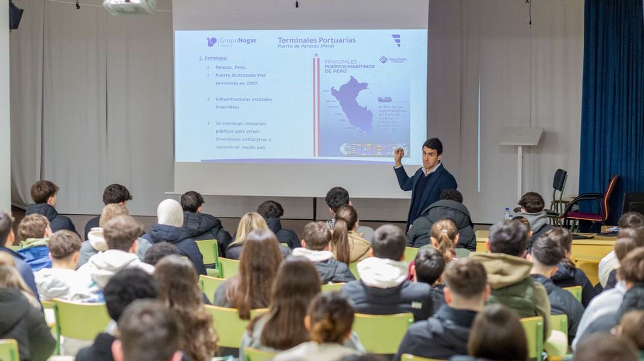 La trayectoria empresarial del Grupo Nogar inspira a los jóvenes de Vilalonga