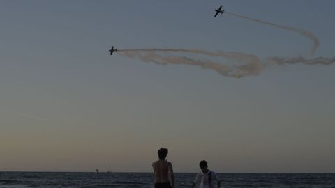 Espectáculo Sunset Air Show, dentro del Festival Aéreo de Gijón