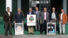 El empresario Antonio Goldar, tercero por la derecha, en una foto de los fundadores de la Feira do Moble de Galicia