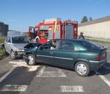 El choque tuvo lugar en la carretera Negreira-Mux�a. 