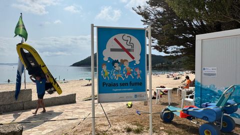 La playa de San Francisco de Louro, en el municipio de Muros.