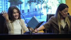 Marina se dirigi a sus compaeros desde la mesa que presidi la presentacin