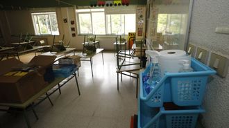 Foto de archivo del interior de un aula del CEIP Vista Alegre de Burela