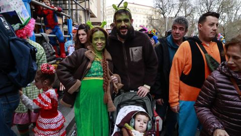 Martes de carnaval en el barrio de Monte Alto, en A Coru�a