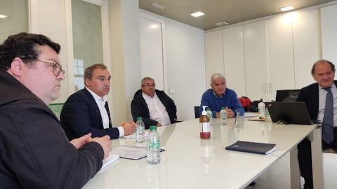 Luis Pacho, Lolo Iñarra, Alfonso Pereira, Javier Calzadilla Pérez y Juan Carlos Rodríguez-Ovejero Alonso