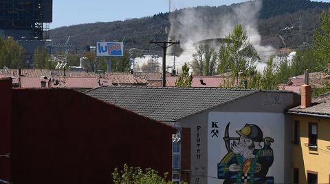 Voladura de la t�rmica de La Robla