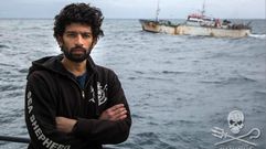 El capitn del Sam Simon, en su barco, cuando interceptaron al Kunlun en la Antrtida. Giacomo Giorgi