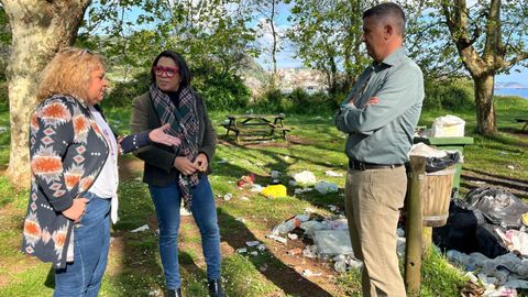 La diputada Sandra Camino en una visita que realiz� a�la Ciudad de Vacaciones de Perlora en el mes de abril
