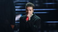 El rapero Fedez durante una actuaci�n en el Festival de San Remo en febrero del 2026
