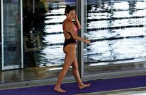 Bea Gmez, ayer, despus de ganar una de las cuatro medallas que sum en el Gallego Absoluto.