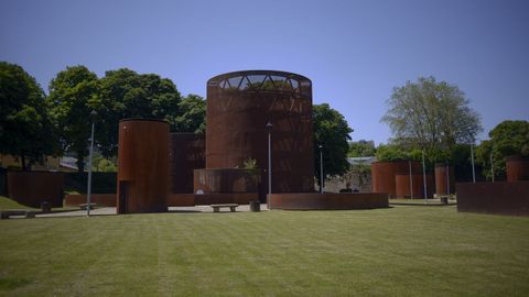 Imagen exterior del MIHL de Lugo, uno de los mejores ejemplos de la buena arquitectura contemporánea en Galicia