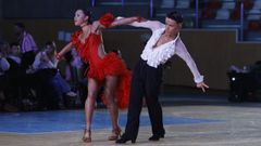 Una de las parejas participantes en la Copa Diputaci�n de A Coru�a.