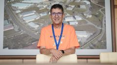 Javier Taibo ante una foto del Parque Tecnolgico