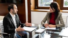 El encuentro entre Ares y Mart�nez Allegue se produjo en San Caetano.