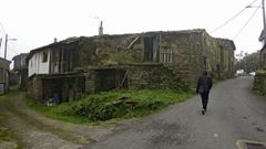 Aldea semiabandonada en Ourense.