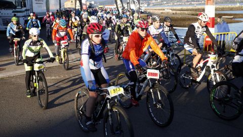 Imagen de archivo de una salida de la BTT Concello de Rianxo.