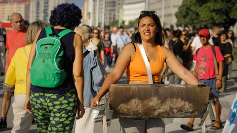 Ambiente en el paseo martimo