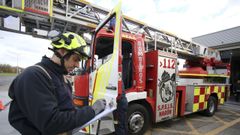 Efectivos de los bomberos de Nar�n